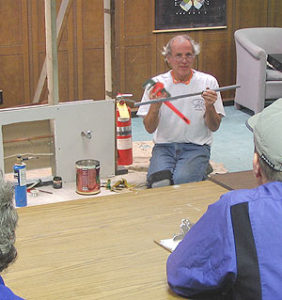 Stephen Frank teaches plumbing workshop