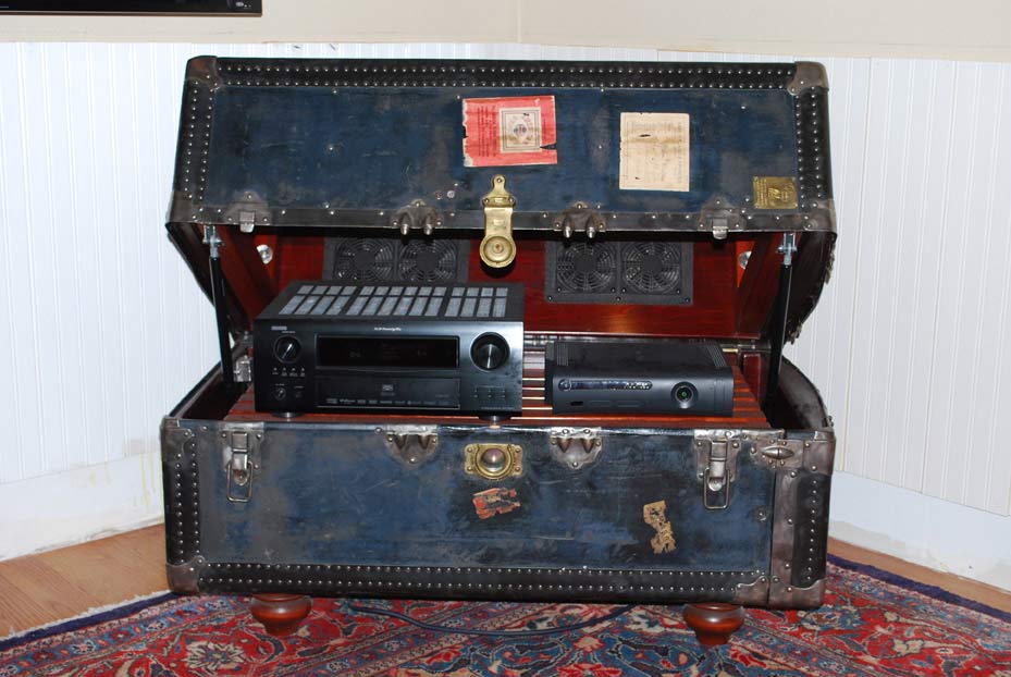 Baddest Stereo Cabinet In The World Former Steamer Trunk The