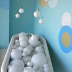 Designing with reuse - Nia Sayers Window Display - Bubble Tub