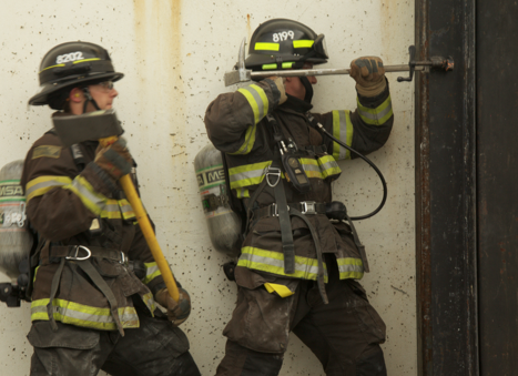 Fire fighter forcible entry training photo