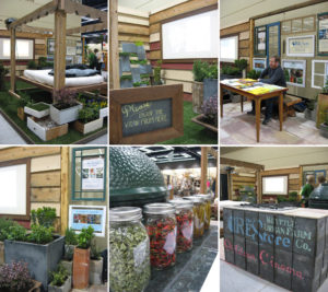 Flower and Garden Show Booth Collage