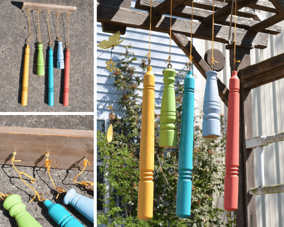 Simple DIY Wind Chime from reclaimed materials