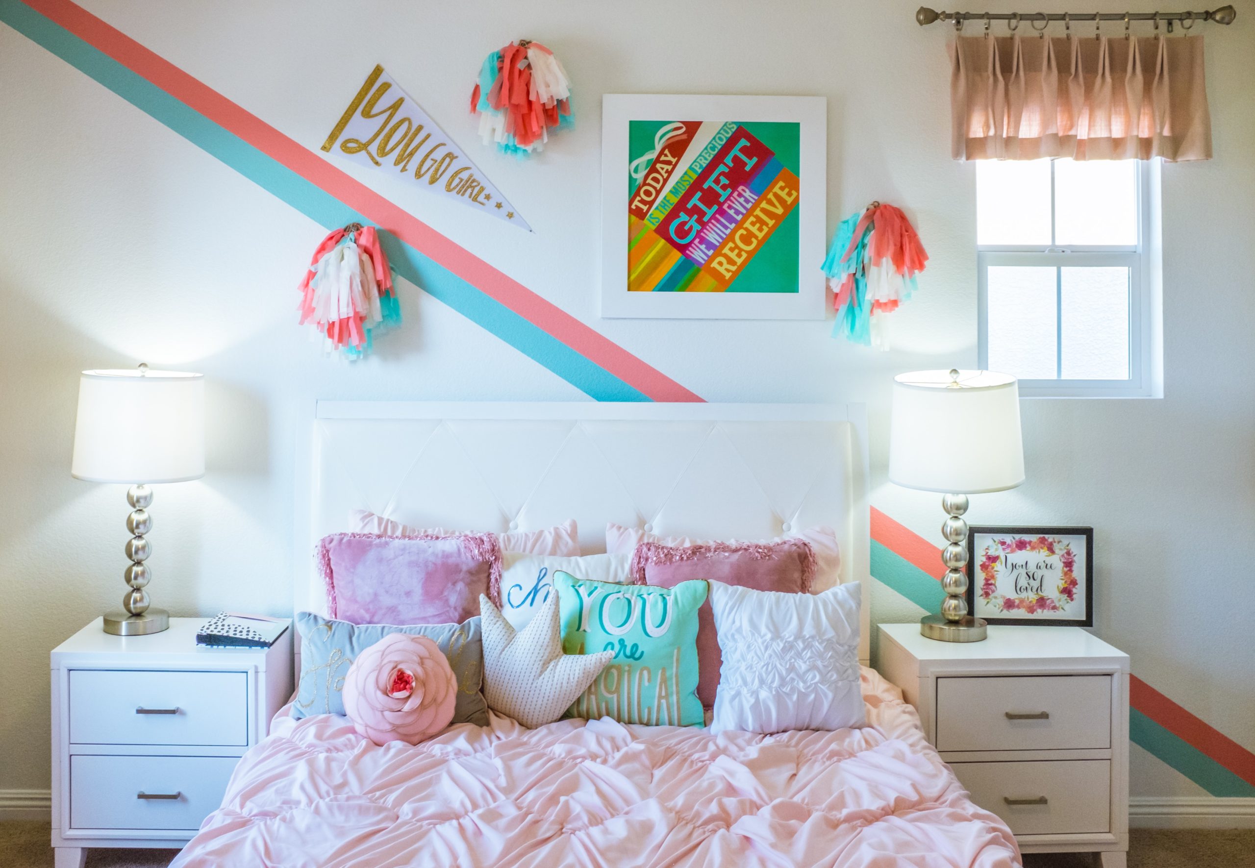 Image of a mural in a bedroom